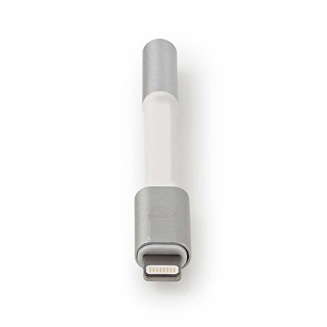 Nedis CCTB39950AL015 - Apple Lightning Adaptér | Apple Lightning 8-pin Zástrčka - 3,5mm Zásuvka | 0,08 m | Hliník