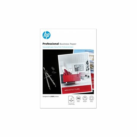 HP Professional Glossy Paper - Lesklý - A4 (210 x 297 mm) - 200 g/m2 - 150 listy fotografický papír - pro LaserJet MFP M42625, MFP M438, MFP M442, MFP M443; Neverstop Laser 1202