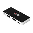 Club3D Multiport USB-C 3.1 na 3x HDMI 2.0b + 1 USB 2.0 + USB-C charge (100W) + audio jack female