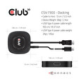 Club3D Video hub MST (Multi Stream Transport) DisplayPort 1.4 na 3xDisplayPort 1.4 4K60Hz