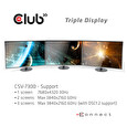Club3D Video hub MST (Multi Stream Transport) DisplayPort 1.4 na 3xDisplayPort 1.4 4K60Hz