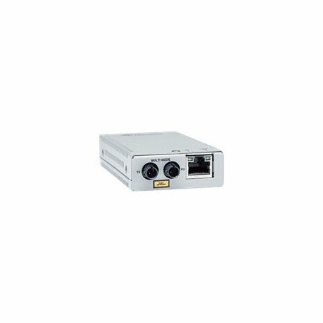 Allied Telesis AT MMC200/ST - Konvertor médií s optickými vlákny - 100Mb LAN - 10Base-T, 100Base-FX, 100Base-TX - RJ-45 / ST několik režimů - až 2 km - 1310 nm - kompatibilní s TAA