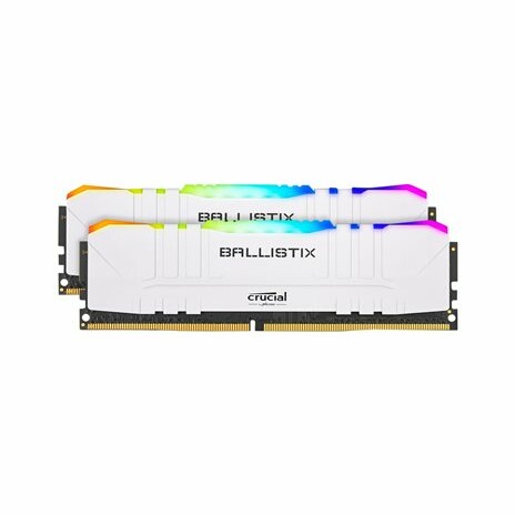 Ballistix RGB - DDR4 - sada - 16 GB: 2 x 8 GB - DIMM 288-pin - 3600 MHz / PC4-28800 - CL16 - 1.35 V - bez vyrovnávací paměti - bez ECC - bílá