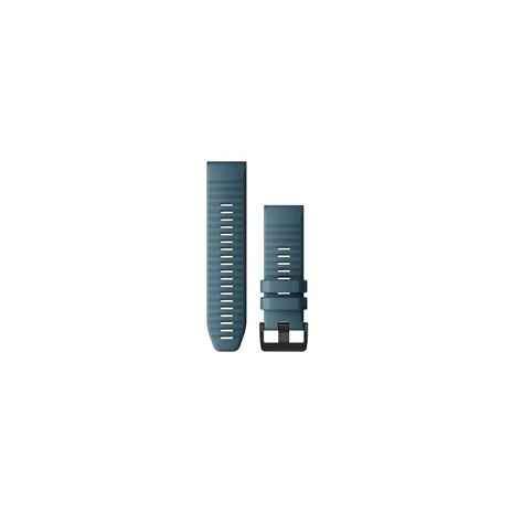 Garmin řemínek pro fenix6X - QuickFit 26, silikonový, modrý, černá přezka
