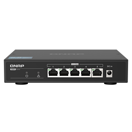 QNAP switch QSW-1105-5T (5x 2,5GbE port, pasivní chlazení, podpora 100M/1G/2,5G)