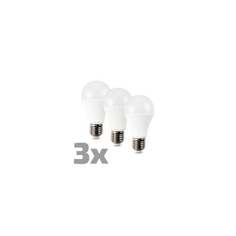 ECOLUX LED žárovka 3-pack, klasický tvar, 10W, E27, 3000K, 270°, 810lm, 3ks v balení