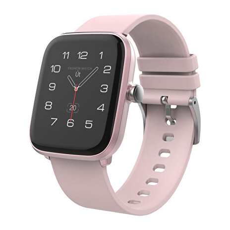 iGET FIT F20 Pink - Chytré hodinky 1,4" IPS, 240x240 plně dotykový, BT 5.0, 160 mAh, 128kB RAM, 64MB ROM