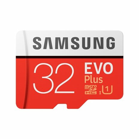 Samsung EVO Plus MB-MC32G - Paměťová karta flash (adaptér microSDHC - SD zahrnuto) - 32 GB - UHS Class 1 / Class10 - microSDHC UHS-I