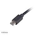 Akasa kabel USB-A 2.0 na Micro-B, napájecí kabel se switchem (pro Raspberry Pi 3 / 2 /1 / Zero), 1.5m
