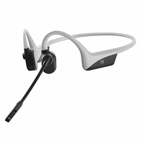 AfterShokz OpenComm, Bluetooth sluchátka před uši s mikrofonem, světle šedá