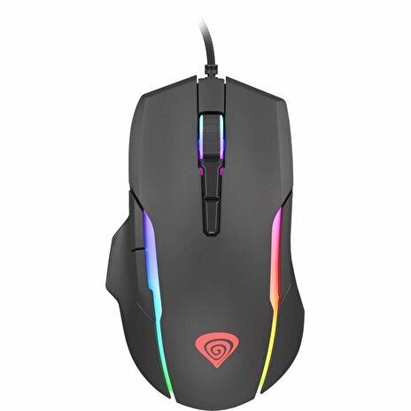 Tichá herní myš Genesis Xenon 220, RGB podsvícení + podložka
