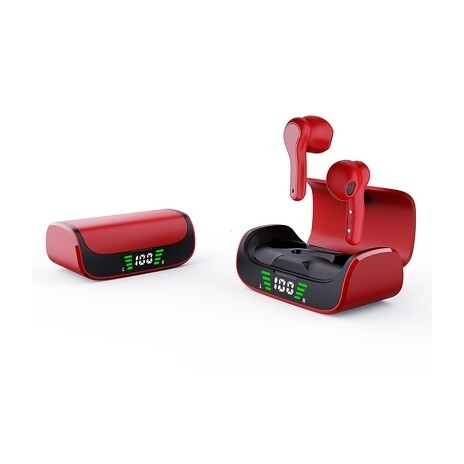 Sluchátka Bluetooth TWS K28 červená