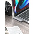 Dokovací stanice FIXED HUB Mac pro MacBooky, 7portový hliníkový šedý