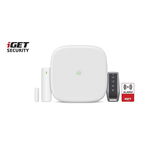 iGET SECURITY M5-4G Lite - Inteligentní 4G/WiFi/LAN alarm, ovládání IP kamer a zásuvek, Android, iOS