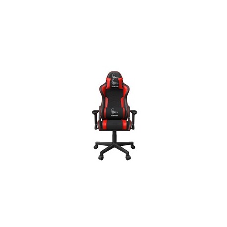 GEMBIRD Gaming chair / herní křeslo SCORPION 02, černá sítovina, červená kůže