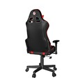 Gembird Gaming chair / herní křeslo SCORPION 02, černá sítovina, červená kůže