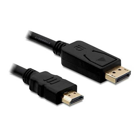 Delock kabel Displayport (M) -> HDMI (M) 2m pozlacený