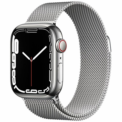 Apple Watch Series 7 Cell, 41mm Silver/Steel/Silver Mil.Loop