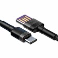 Baseus CATKLF-PG1 Cafule Quick Charging Datový Kabel USB Double Sided to USB 40W 1m Gray/Black