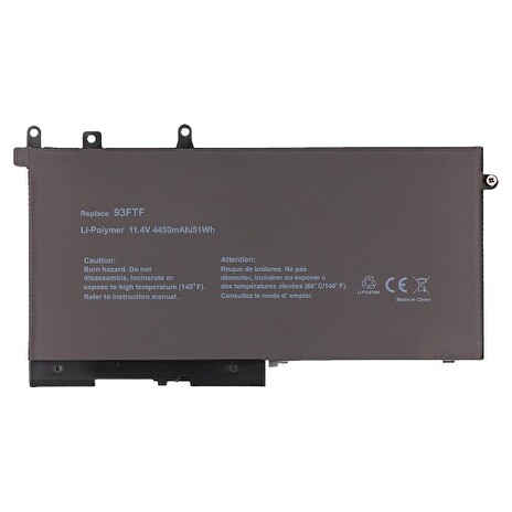 2-Power Dell Latitude E5480 Baterie do Laptopu ( 93FTF D4CMT alternative ) 3 ?lánková Baterie do Laptopu 11,4V 4450mAh