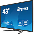 43" iiyama X4373UHSU-B1:VA,UHD,2xHDMI,DP,USB,PIP