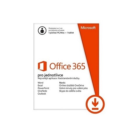Microsoft 365 Personal All Lng - předplatné na 1 rok - elektronická licence