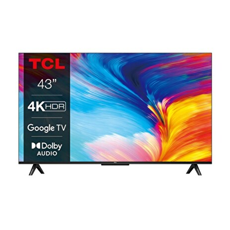 TCL 43P635 TV SMART Google TV/109cm/4K 3840x2160 Ultra HD/2400 PPI/Direct LED/DVB-T/T2/C/S/S2/VESA