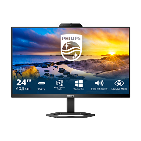 Philips LCD 24E1N5300HE 23,8" 16:9 IPS/1920x1080@75Hz/4ms/300cd/Mega Inf DCR/HDMI/DP/4xUSB/USB-C/Webcam/Repro/Pivot/VESA