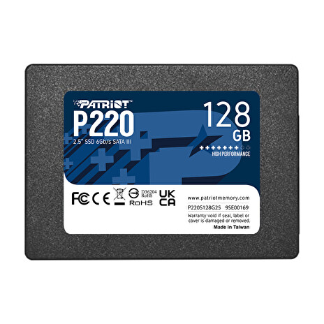 PATRIOT P220/128GB/SSD/2.5"/SATA/3R