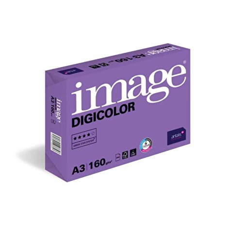 Kancelářský papír Image Digicolor A3/160g, bílá, 250 listů