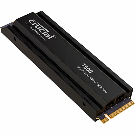 Crucial SSD 2TB T500 PCIe Gen4 NVMe M.2 with heatsink