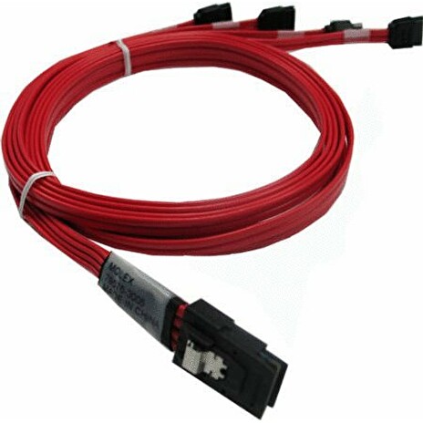 LSI internal cable 1.0 m Mini-SAS (SFF-8087) to 4x SATA fanout, forward