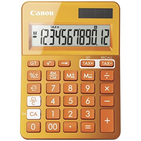 Canon stolní mini kalkulačka LS-123K-MOR/ 12místný displej/ Oranžová