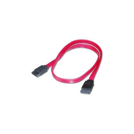 PremiumCord 0,5m datový kabel SATA 1.5/3.0 GBit/s červený