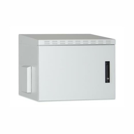 DIGITUS 12U nástěnná skříňka, venkovní, IP55 713x600x600 mm, barva šedá (RAL 7035)