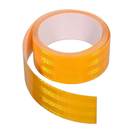 Samolepící páska reflexní 5m x 5cm žlutá (role 5m)