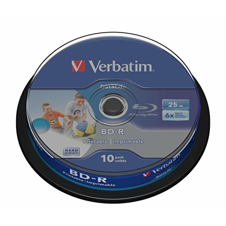 Médium Verbatim BD-R 25GB 6x HTL WIDE PRINTABLE spindle 10pck/BAL