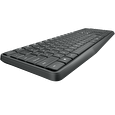 Logitech set MK235/ Bezdrátová klávesnice + myš/ 2.4GHz/ USB přijímač/ CZ/ šedý