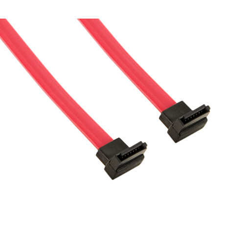 4World HDD kabel | SATA 3 | SATA | 45cm | pravý | petlice | červený