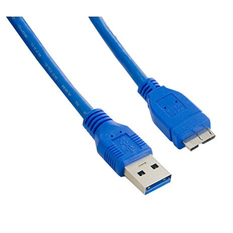 4World Kabel USB 3.0 AM- Micro BM 3.0m| modrý