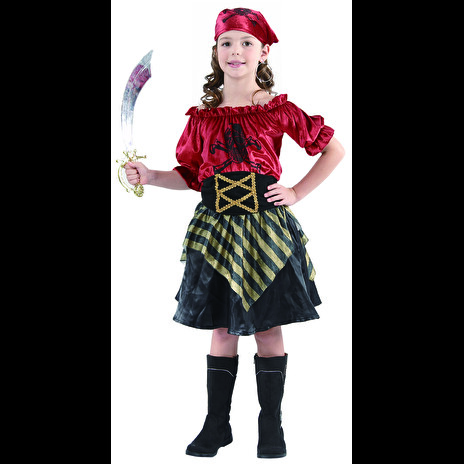 Karnevalový kostým Pirátka 110 - 120cm