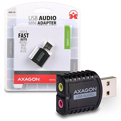 AXAGON - ADA-10 USB2.0 - stereo audio MINI adapter