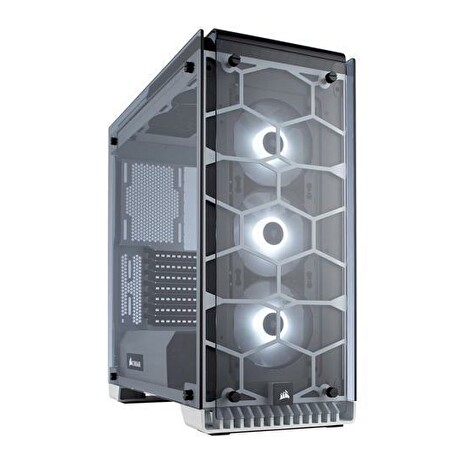 Corsair PC skříň Crystal Series 570X RGB Tempered Glass, ATX Mid-Tower, bílá