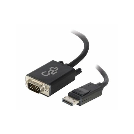 C2G DisplayPort Male to VGA Male Adapter Cable - Kabel DisplayPort - HD-15 (M) do DisplayPort (M) - 1 m - černá