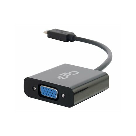 C2G USB 3.1 USB-C To VGA Video Adapter - Externí video adaptér - USB 3.1 - D-Sub - černá