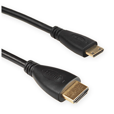 4World Kabel HDMI - mini HDMI High Speed s Ethernet (v1.4), 3D, HQ, BLK, 1.8m