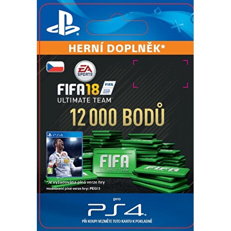 ESD CZ PS4 - 12000 FIFA 18 Points Pack