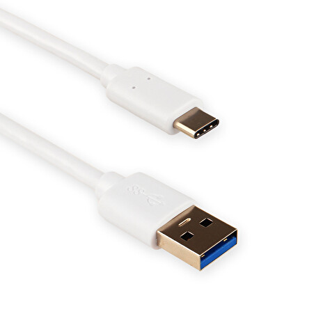 4World Kabel USB 3.0 , AM / B Micro USB-C přenos dat/nabíjení 1.0m bílý
